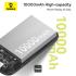 Baseus QPow2 10000mAh Digital Display Fast Charge Power Bank 30W With Built-in Dual Type-C Cable - Black